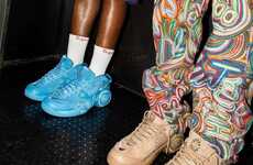 Eye-Popping Blue Sneakers