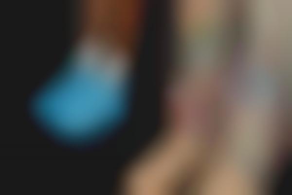 Eye-Popping Blue Sneakers