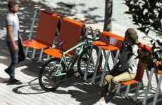 Bike-Friendly Outdoor Benches