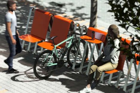 Bike-Friendly Outdoor Benches