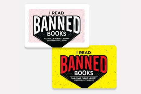 Banned Book Library Cards