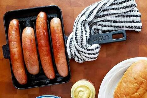 Contoured Sausage-Only Cooking Pans