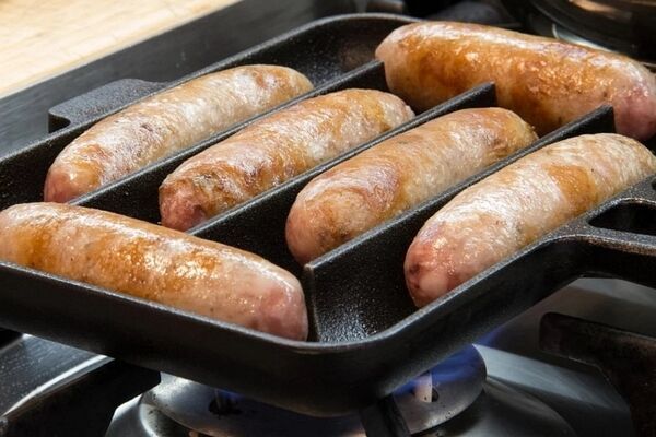 Contoured Sausage-Only Cooking Pans : Sausage Fry Pan