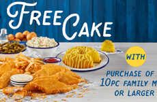 Complimentary Cake Seafood Promotions