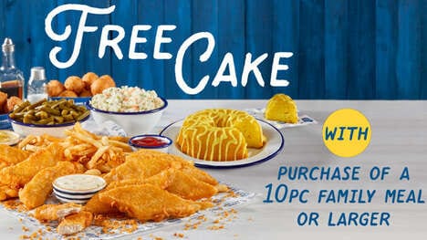 Complimentary Cake Seafood Promotions