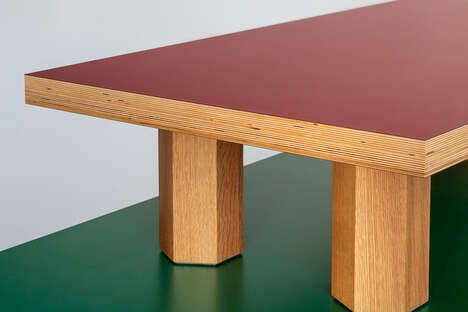 Mid Century-Inspired Plywood Tables