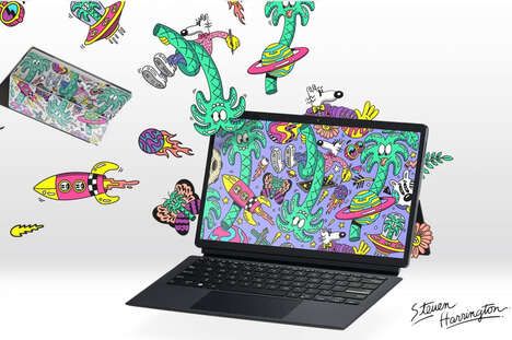 Artwork-Covered Laptop Models