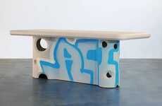 Auctioned Designer-Made Artful Desks
