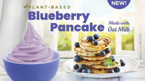 Blueberry Pancake Frozen Yogurts