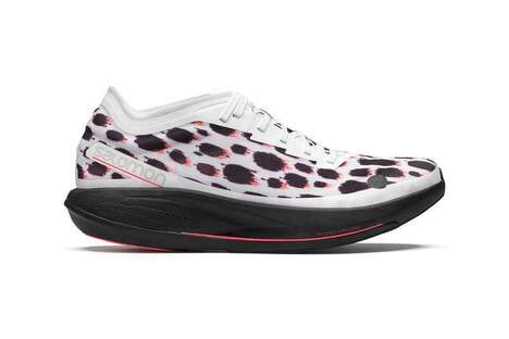 Vibrantly Patterned Running Sneakers