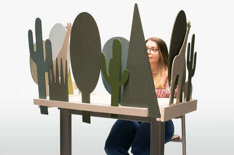 Playful Desk Partitions