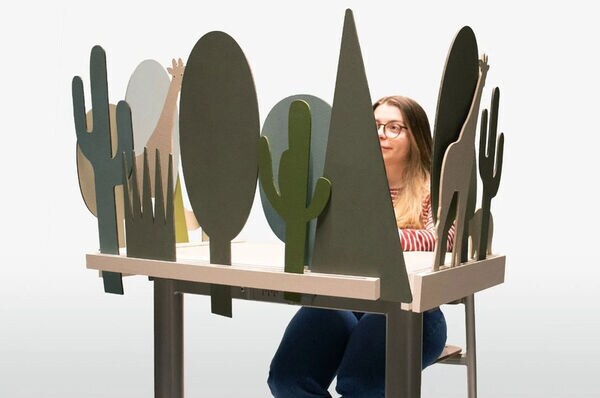 Playful Desk Partitions