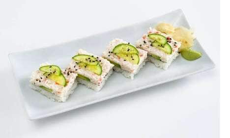 Square Spicy Tuna Sushi