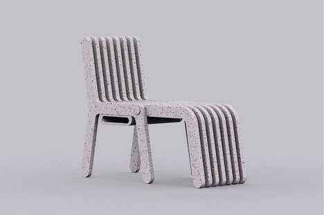 Recycled Scissor-Like Folding Chairs
