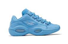 All-Blue Low-Cut Basketball Sneakers