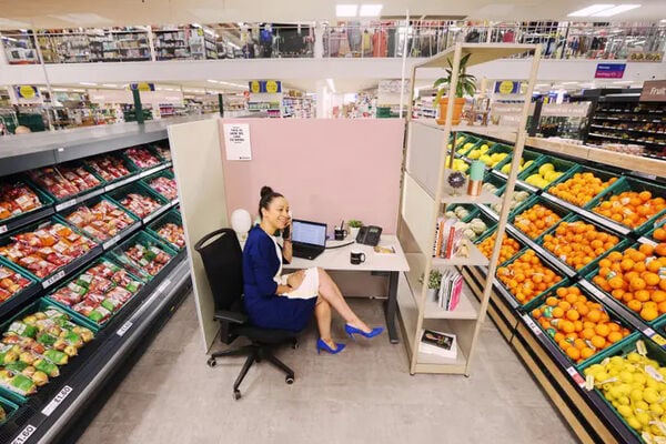 Grocery Co-Working Spaces