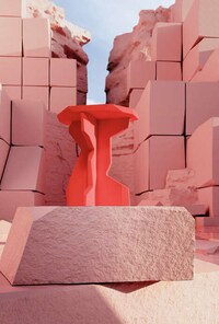 Sculptural Monochromatic Stools Image 2
