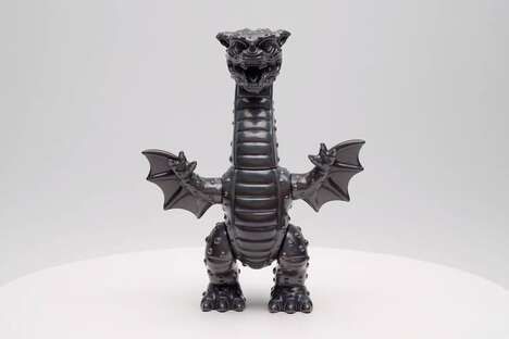 Sci-Fi Nostalgic Dragon Sculptures
