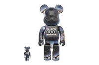 Space-Themed Marbled Bear Figurine Image 1
