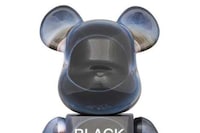 Space-Themed Marbled Bear Figurine Image 3