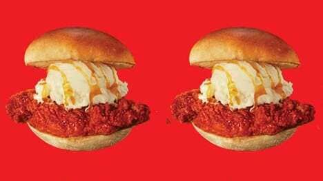 Ice Cream-Topped Sandwiches