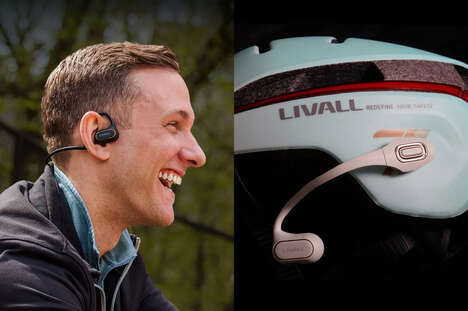 Helmet-Friendly Open Ear Headphones