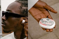Graffiti-Adorned Earbuds Image 1