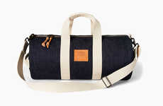 USA-Made Denim Duffle Bags