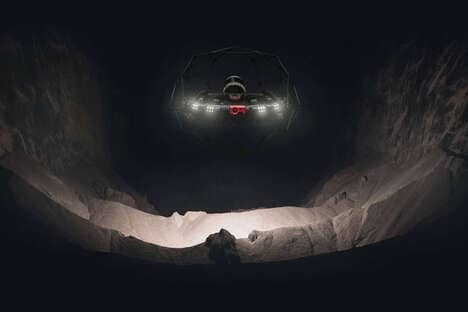 Carbon-Caged Mapping Drones
