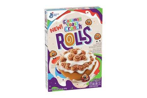 Rolled-Shaped Cinnamon Cereal