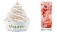Swirled Strawberry Smoothies Image 1