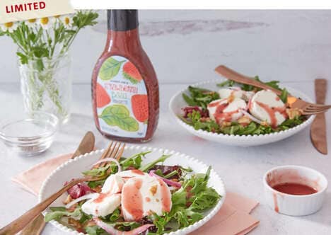 Seasonal Strawberry Basil Dressings