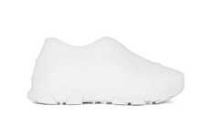 All-White Luxury Single-Piece Footwear