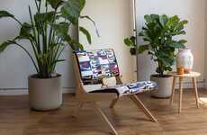 Upcycled Sneaker Scrap Chairs