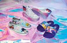 Retro Anime-Themed Footwear