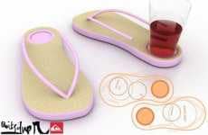 Flip-Flop Cup Holders