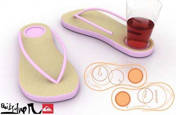 Flip-Flop Cup Holders