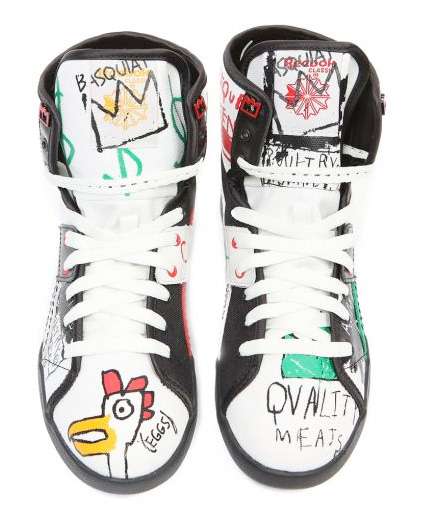 Artistic High Tops: Reebok's Kicks are Covered In Basquiat's