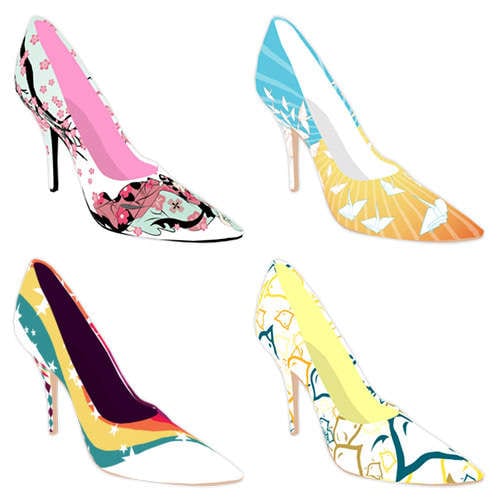 Personalized Printed Pumps