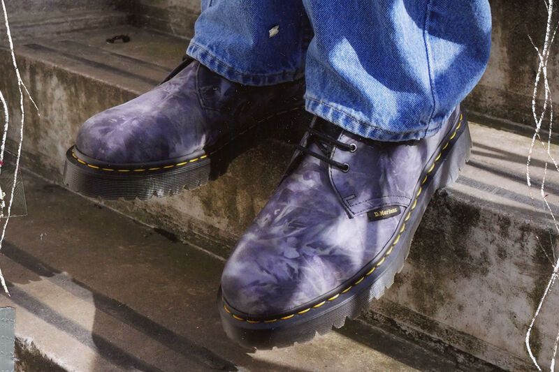 Purple Tie-Die Oxfords