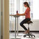 Ball-Topped Office Stools Image 1