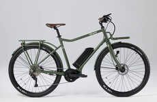 Dark Green Electric Bicycles