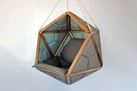 Peaceful Geometric Hanging Chairs