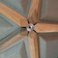 Peaceful Geometric Hanging Chairs Image 3