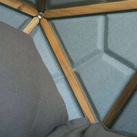 Peaceful Geometric Hanging Chairs Image 4