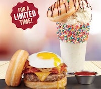 Donut-Topped Vanilla Shakes Image 1
