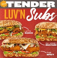 Chicken Tender-topped Sandwiches Image 1