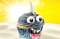 Sea Creature-Inspired Cupcakes