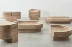 Curvacious Oak Seating Collections