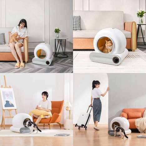 Fashionable Self-Cleaning Litter Boxes